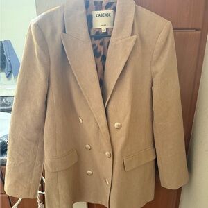 L’AGENCE Aimee Linen-Blend Boyfriend Blazer